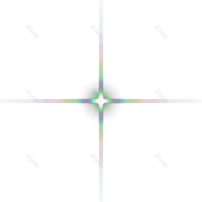 光效图片,彩虹色元素,闪光PNG,光线免抠素材